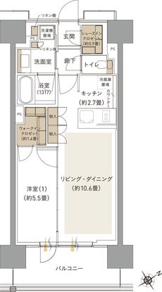 ブランシエラ海老名 間取り B type