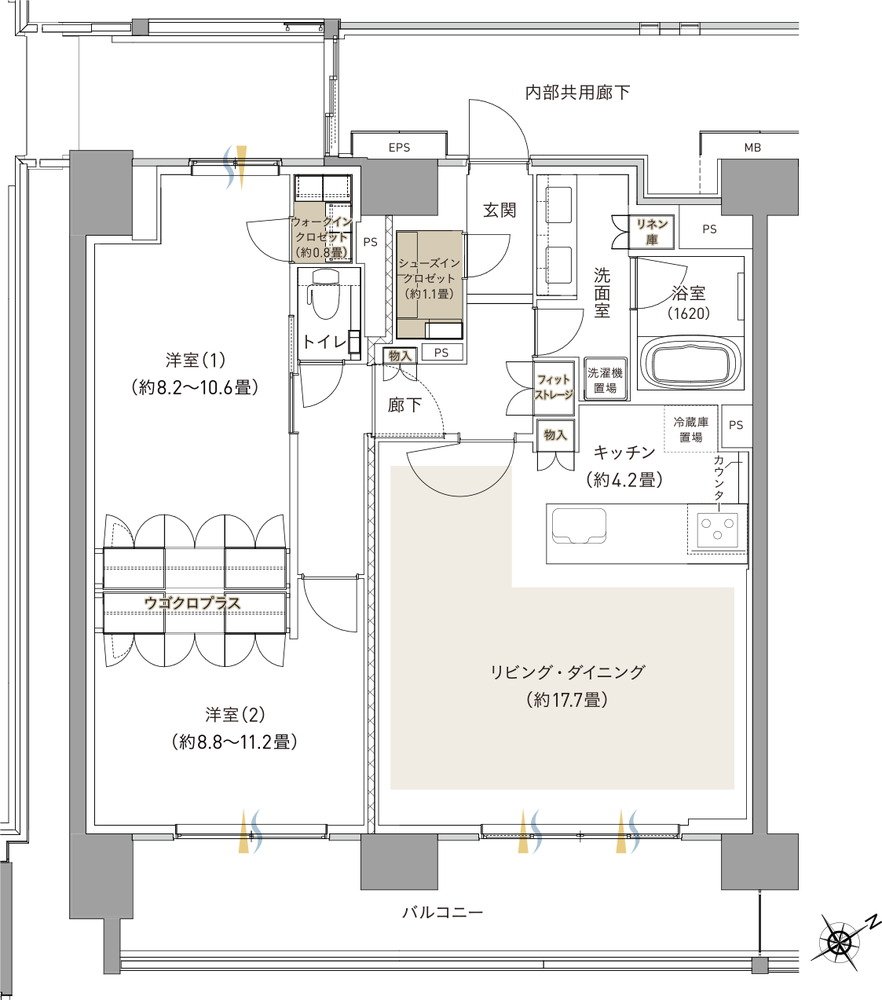 ブランシエラ海老名 間取り Q type