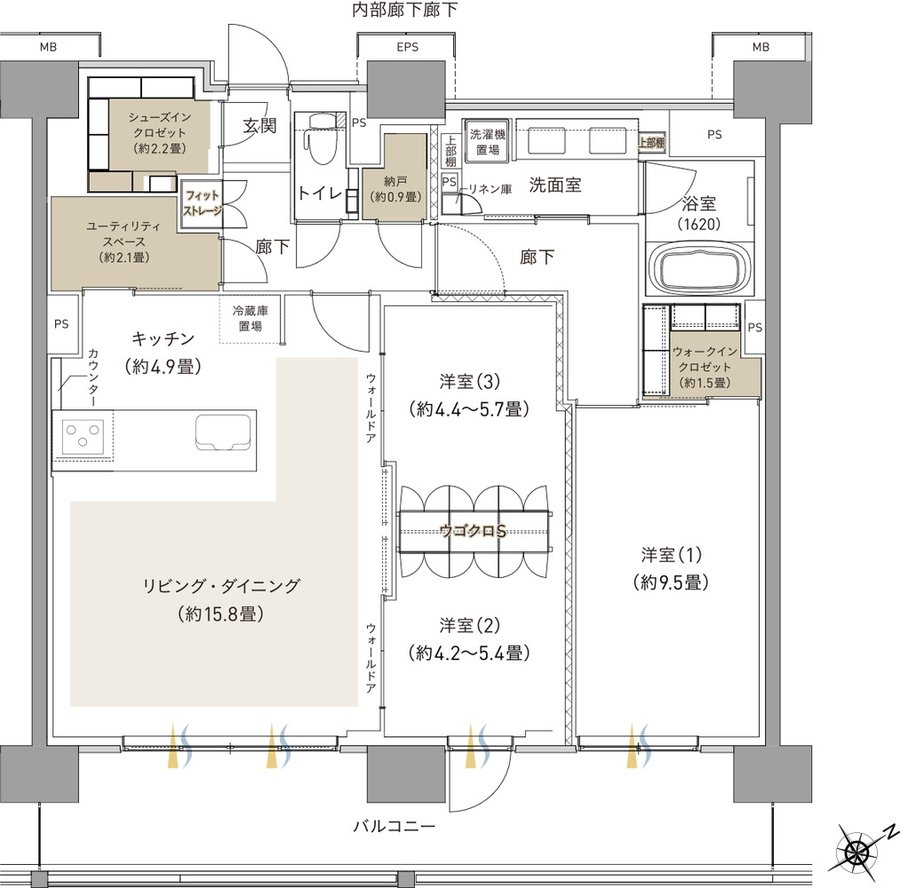 ブランシエラ海老名 間取り P type
