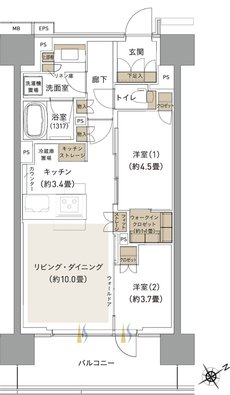 ブランシエラ海老名 間取り D1 type