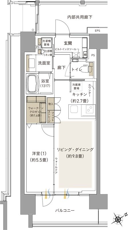 ブランシエラ海老名 間取り Fs type