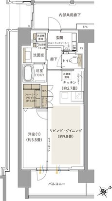 ブランシエラ海老名 間取り Fs type