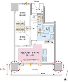 リナージュつくばみらい 間取り Bタイプ