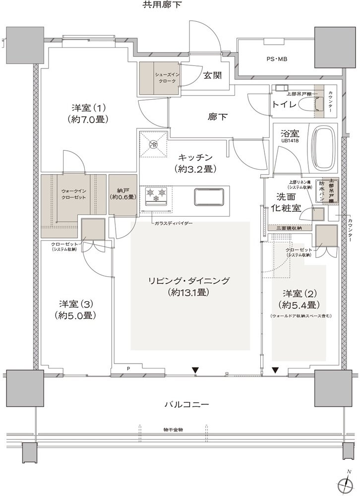 URAWA THE TOWER 間取り J type