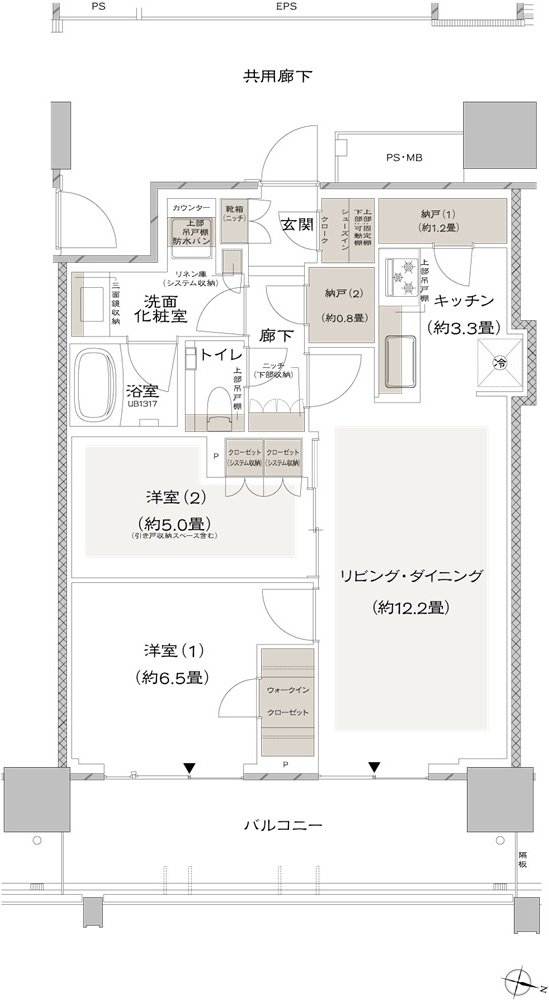 URAWA THE TOWER 間取り EF type