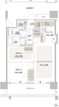 URAWA THE TOWER 間取り EF type