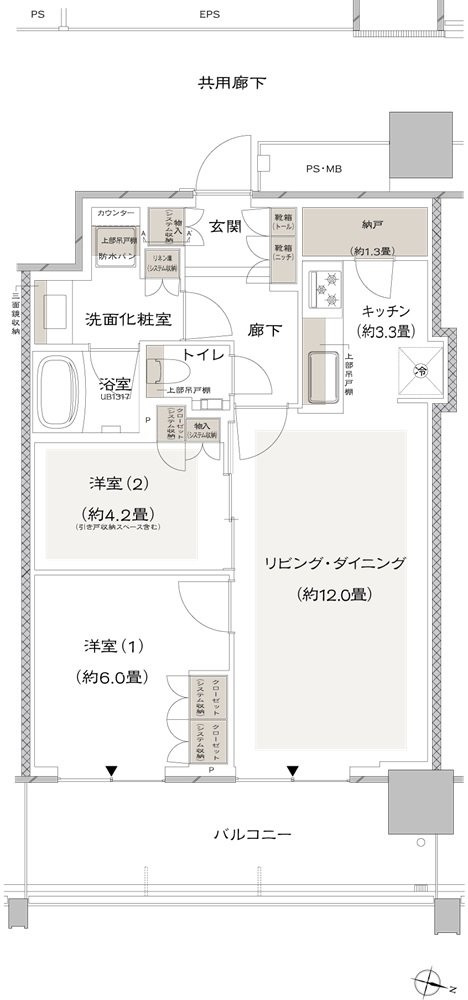 URAWA THE TOWER 間取り EP type