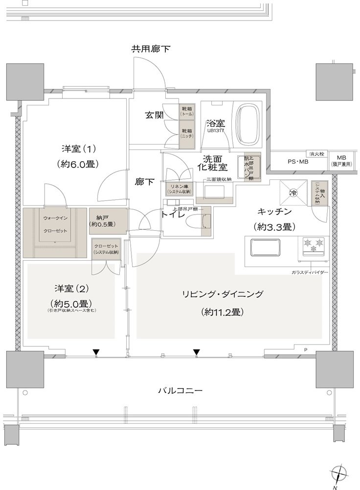 URAWA THE TOWER 間取り WN type