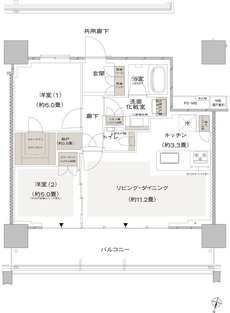 URAWA THE TOWER 間取り WN type