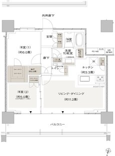 URAWA THE TOWER 間取り WN type
