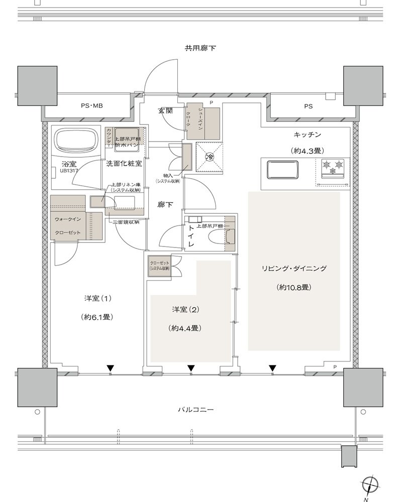 URAWA THE TOWER 間取り O type