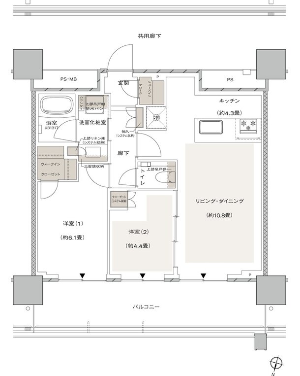 URAWA THE TOWER 間取り O type