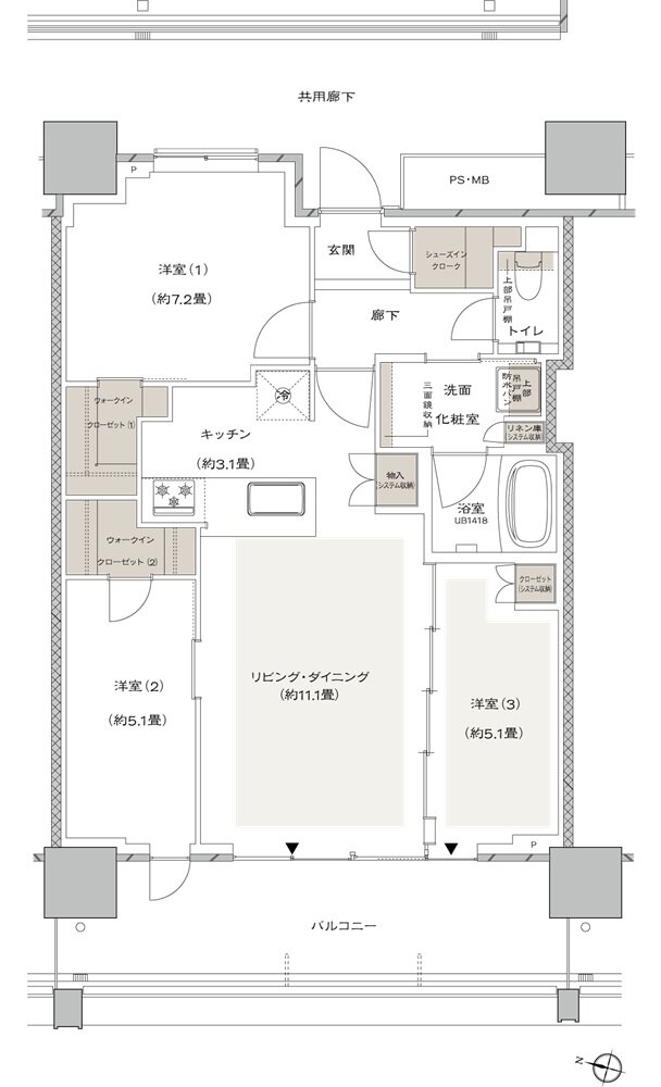 URAWA THE TOWER 間取り WE type