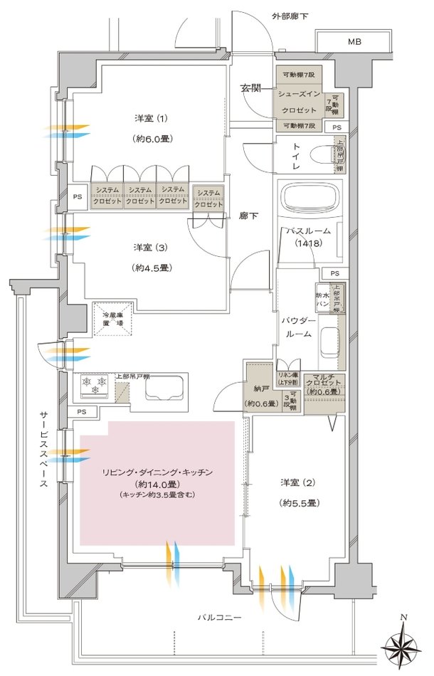 ヴェレーナ大泉学園 間取り G type