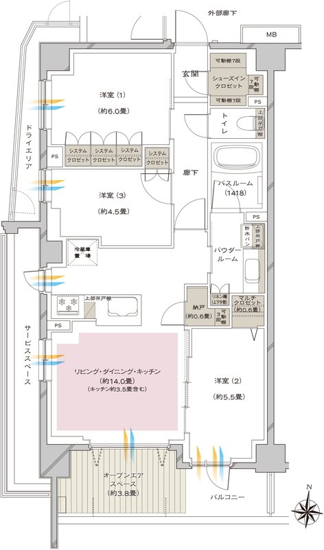 ヴェレーナ大泉学園 間取り Gos type