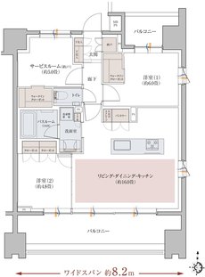 クリオ川口幸町ブライトマークス 間取り Cタイプ