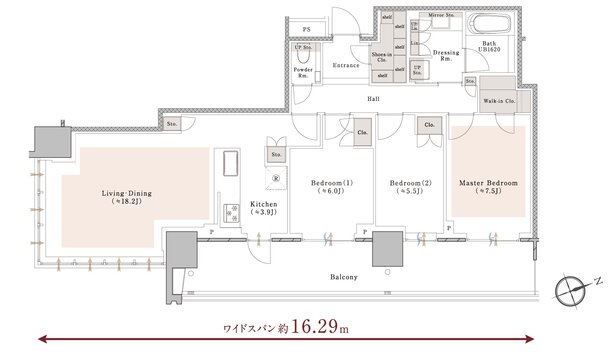プラウドタワー池袋 間取り EF type