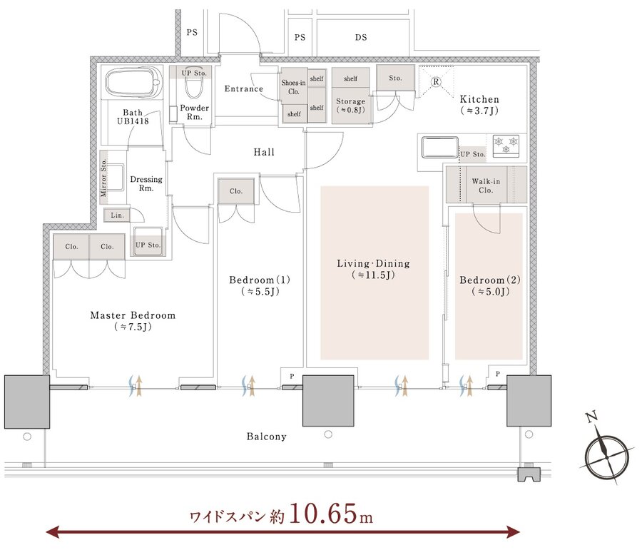 プラウドタワー池袋 間取り SC type