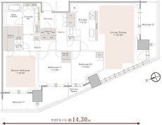 プラウドタワー池袋 間取り WT type