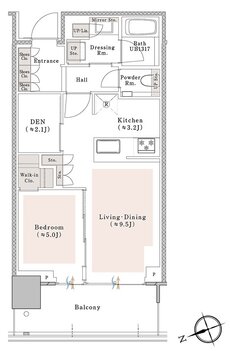 プラウドタワー池袋 間取り WM type