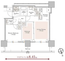 プラウドタワー池袋 間取り NA type