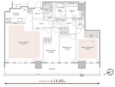 プラウドタワー池袋 間取り WV type