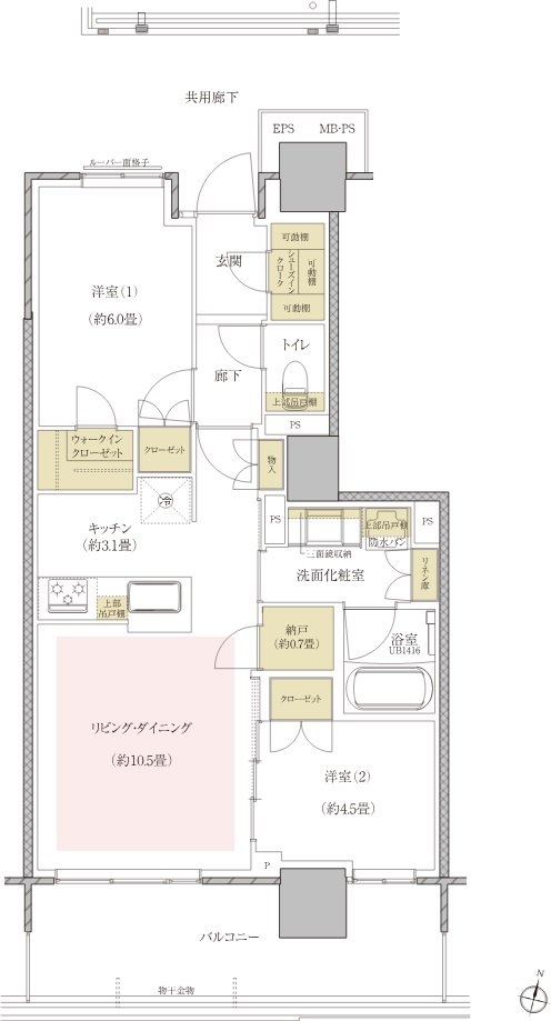 プラウドタワー郡山 間取り D type