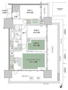 シティタワー錦糸公園 間取り E type