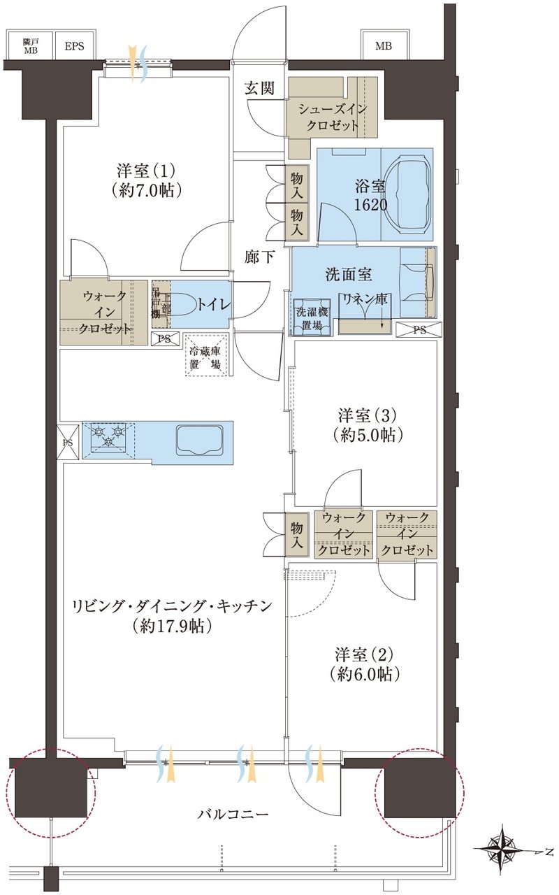 レーベン浜松VISTAGE 間取り A type