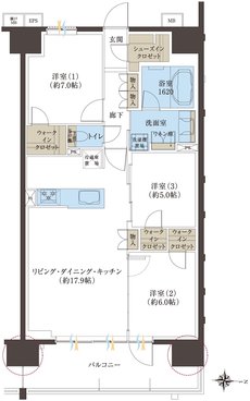 レーベン浜松VISTAGE 間取り A type