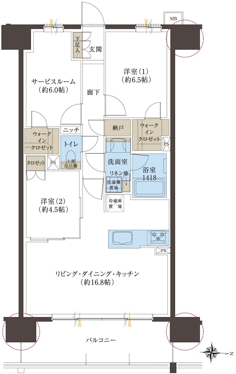 レーベン浜松VISTAGE 間取り C type
