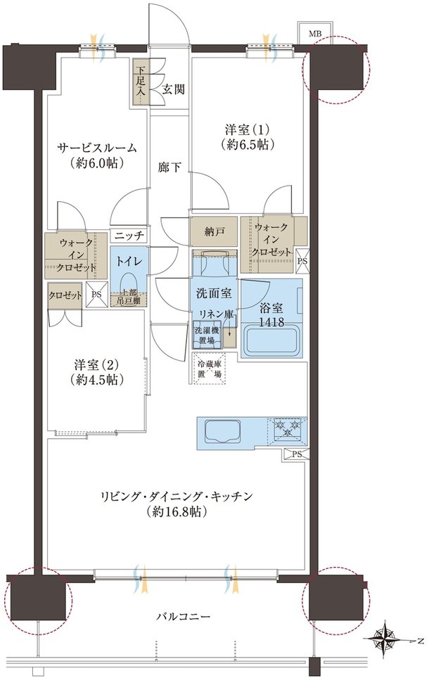 レーベン浜松VISTAGE 間取り C type