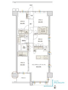 デュオヒルズ蘇我ザ・スカイ 間取り G2 TYPE（3期1次）