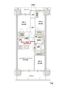 デュオヒルズ蘇我ザ・スカイ 間取り E2 TYPE（先着順）