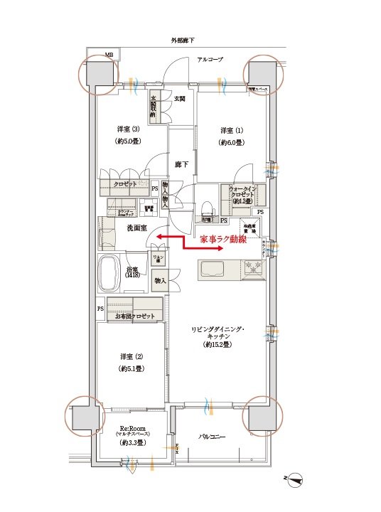 デュオヒルズ蘇我ザ・スカイ 間取り F1(re) (先着順)