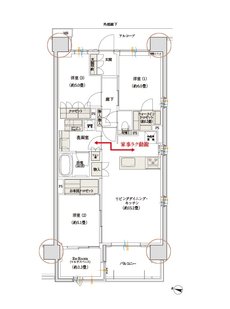 デュオヒルズ蘇我ザ・スカイ 間取り F1(re) (先着順)