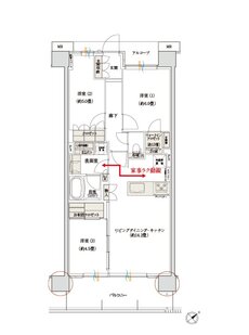 デュオヒルズ蘇我ザ・スカイ 間取り E7 TYPE（3期5次以降）