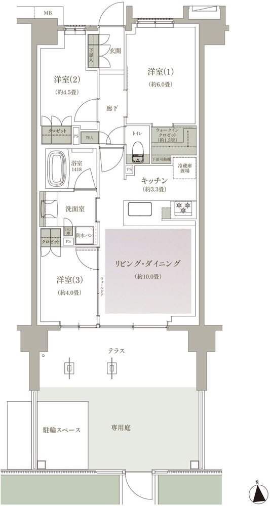 ブランシエラ三鷹下連雀ローレルコート 間取り Ig type