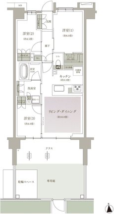 ブランシエラ三鷹下連雀ローレルコート 間取り Ig type