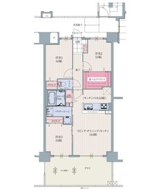 アルファリアラス西二見 間取り Eg TYPE