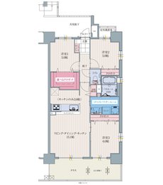 アルファリアラス西二見 間取り Kg TYPE