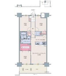 アルファリアラス西二見 間取り Jg TYPE