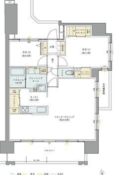 サーパス藤塚テラス 間取り Dタイプ（メニュープラン1）