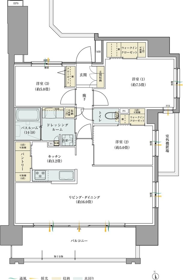 サーパス藤塚テラス 間取り Dタイプ