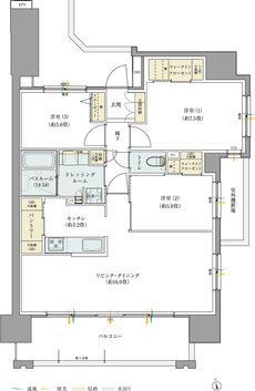 サーパス藤塚テラス 間取り Dタイプ