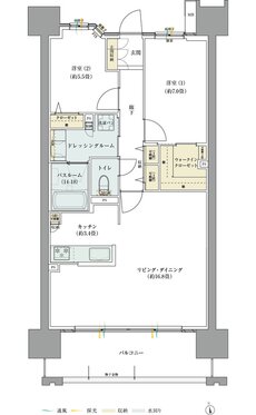 サーパス藤塚テラス 間取り Bタイプ（メニュープラン1）