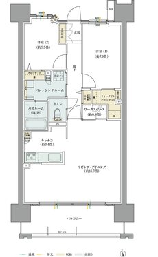 サーパス藤塚テラス 間取り Bタイプ（メニュープラン2）