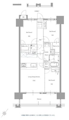 サンパーク二日市駅グラッセ 間取り Cタイプ