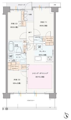 ヴィークコート蕨南町桜並木 間取り G type