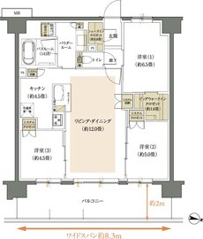 ヴェレーナ湘南藤沢 間取り B type（先着順住戸）